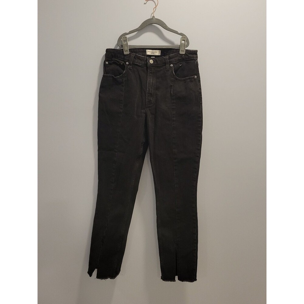 Abercrombie & Fitch Black High-Rise Slim Jeans Size 29 .